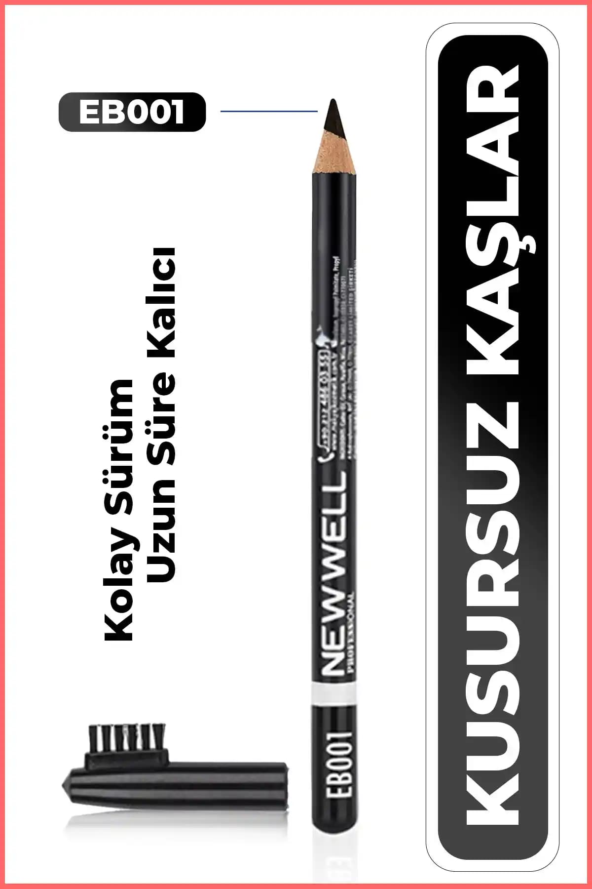 Well Siyah Kaş Kalemi EB001: Uzun Süreli ve Doğal Kaş Makyajı İçin Ideal Çözüm