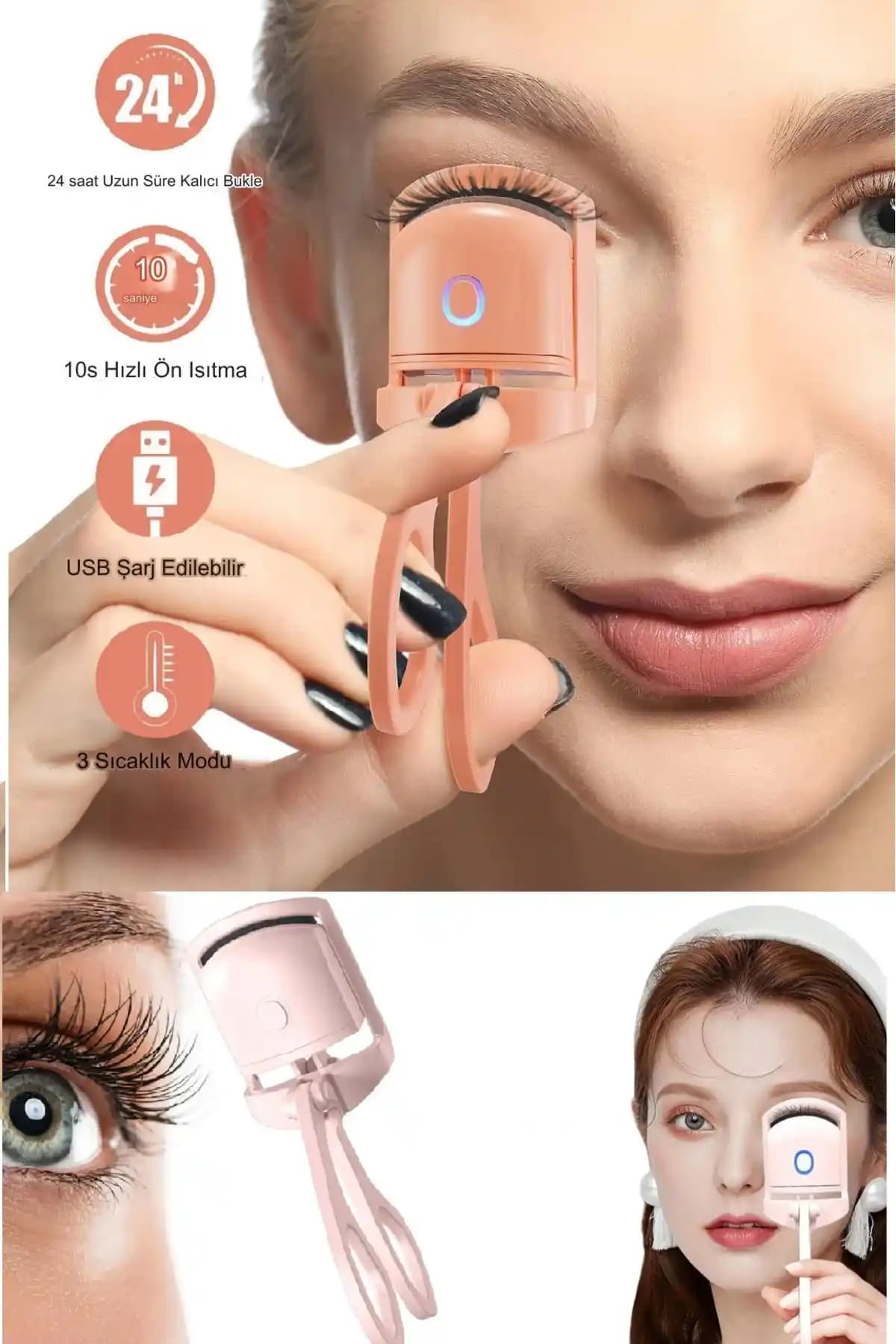 Xolo Yeni Nesil Şarjlı Elektrikli Kirpik Kıvırıcı Modern ve Taşınabilir Tasarım