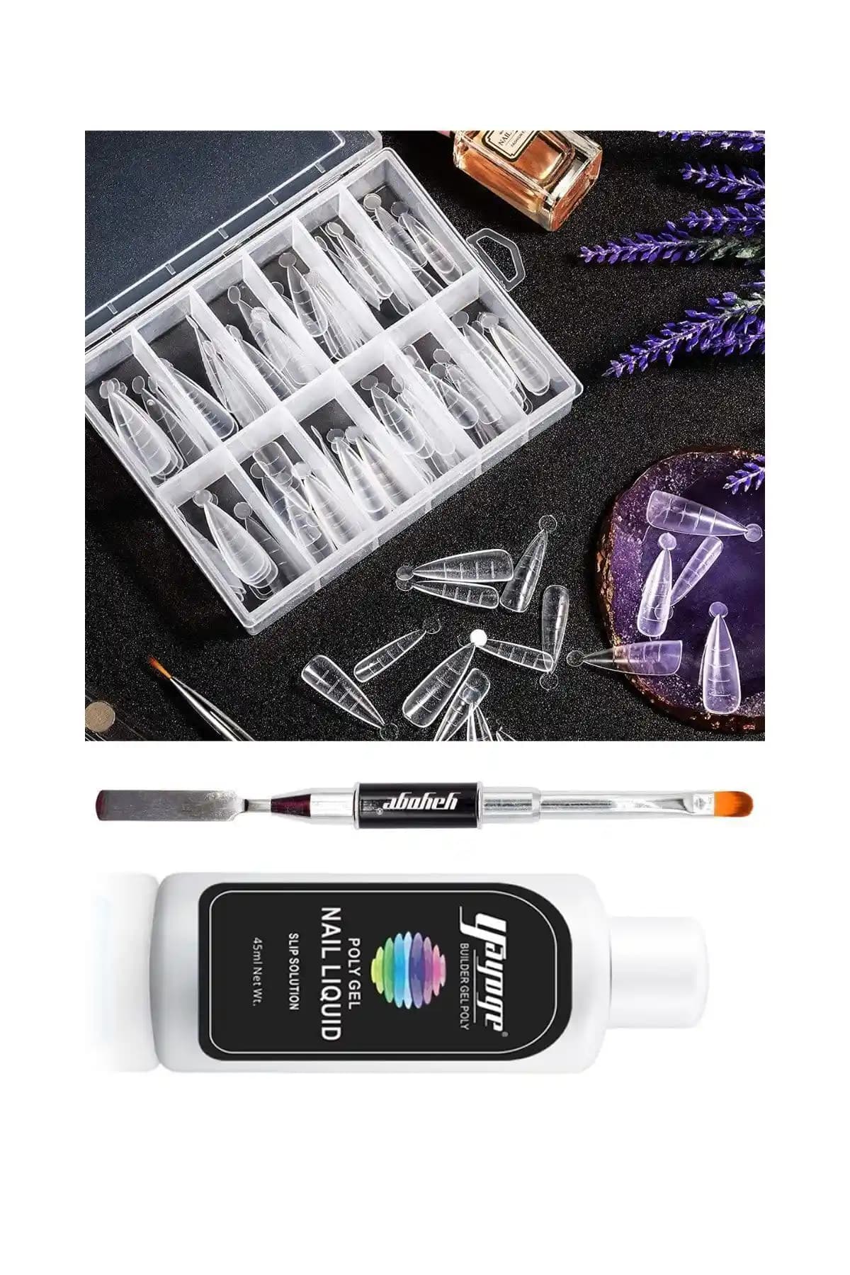 YAYOGE Poly Jel Stiletto Tips Form Set ile Profesyonel Tırnak Tasarımı Deneyimi