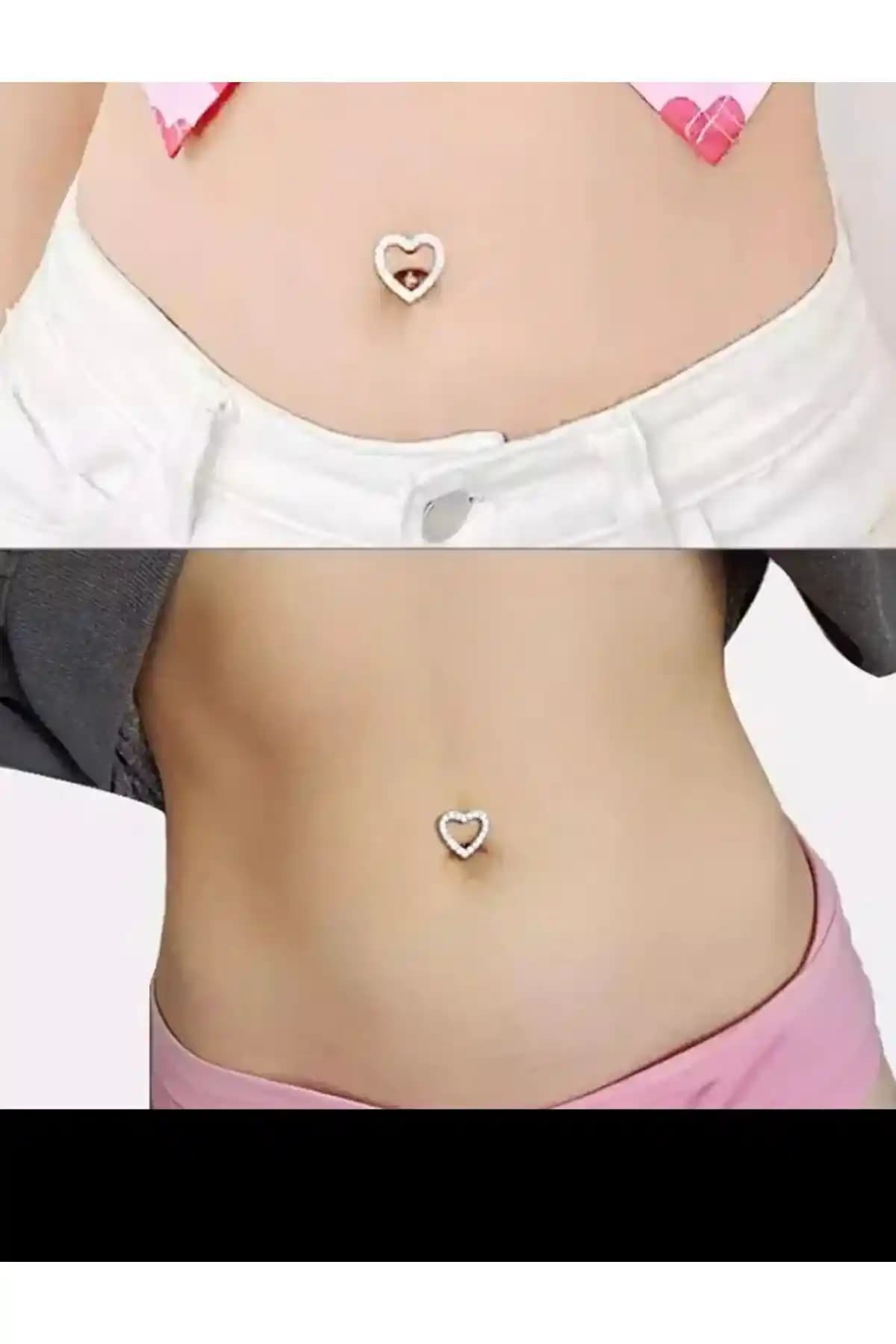 Arescollection Cerrahi Çelik Boş Kalp Zirkon Taşlı Göbek Piercingi İncelemesi ve Kullanıcı Yorumları