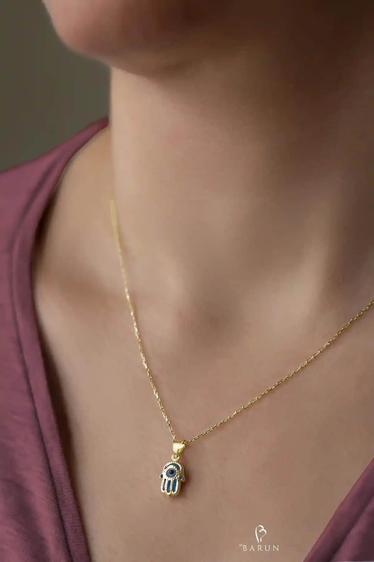 By Barun Silver Nazar Kolye: Modern ve Anlamlı Gümüş Takı Seçeneği