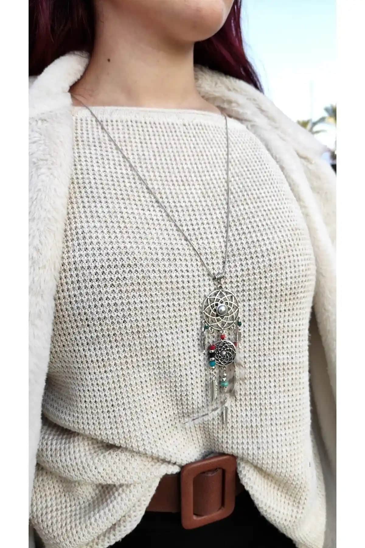 Düş Kapanı Temalı Unisex Zincir Kolye Zarif ve Anlamlı Takı Seçeneği