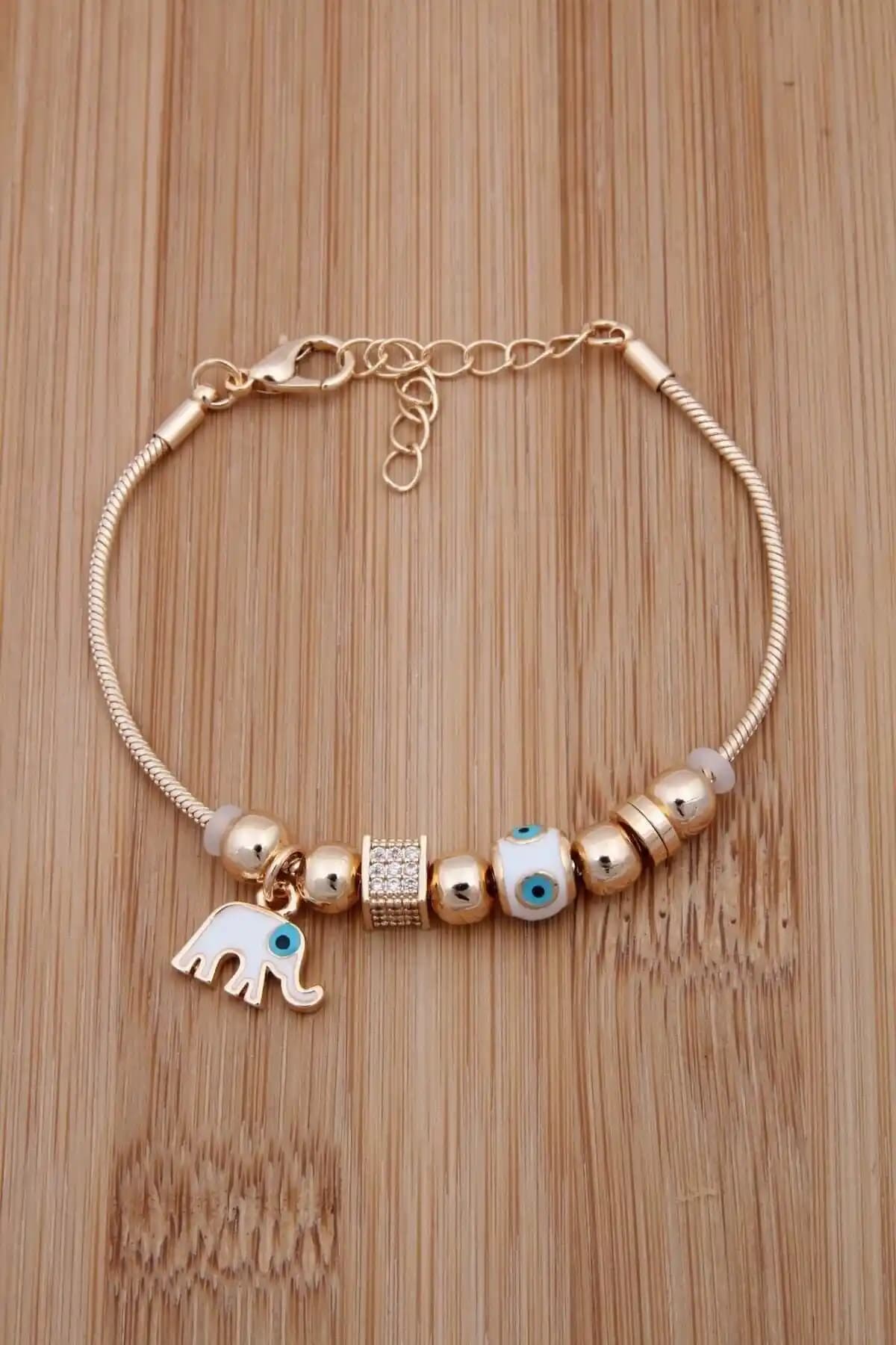 Jenny Daphne Nazar Boncuklu Zirkon Taşlı Fil Figürlü Altın Bileklik İncelemesi