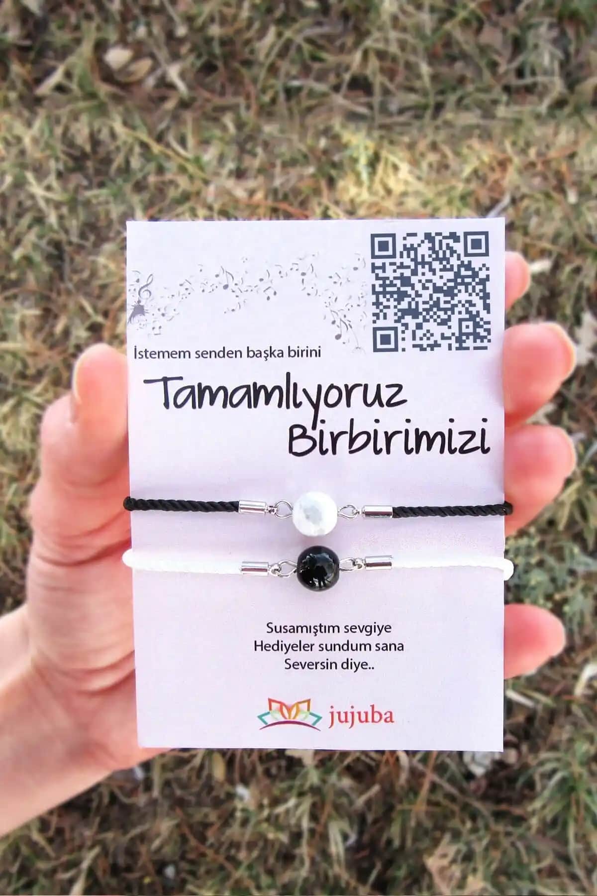 Jujuba Oniks ve Havlit Doğal Taşlı Sevgili Bilekliği: Zarif ve Anlamlı Takı Seçenekleri