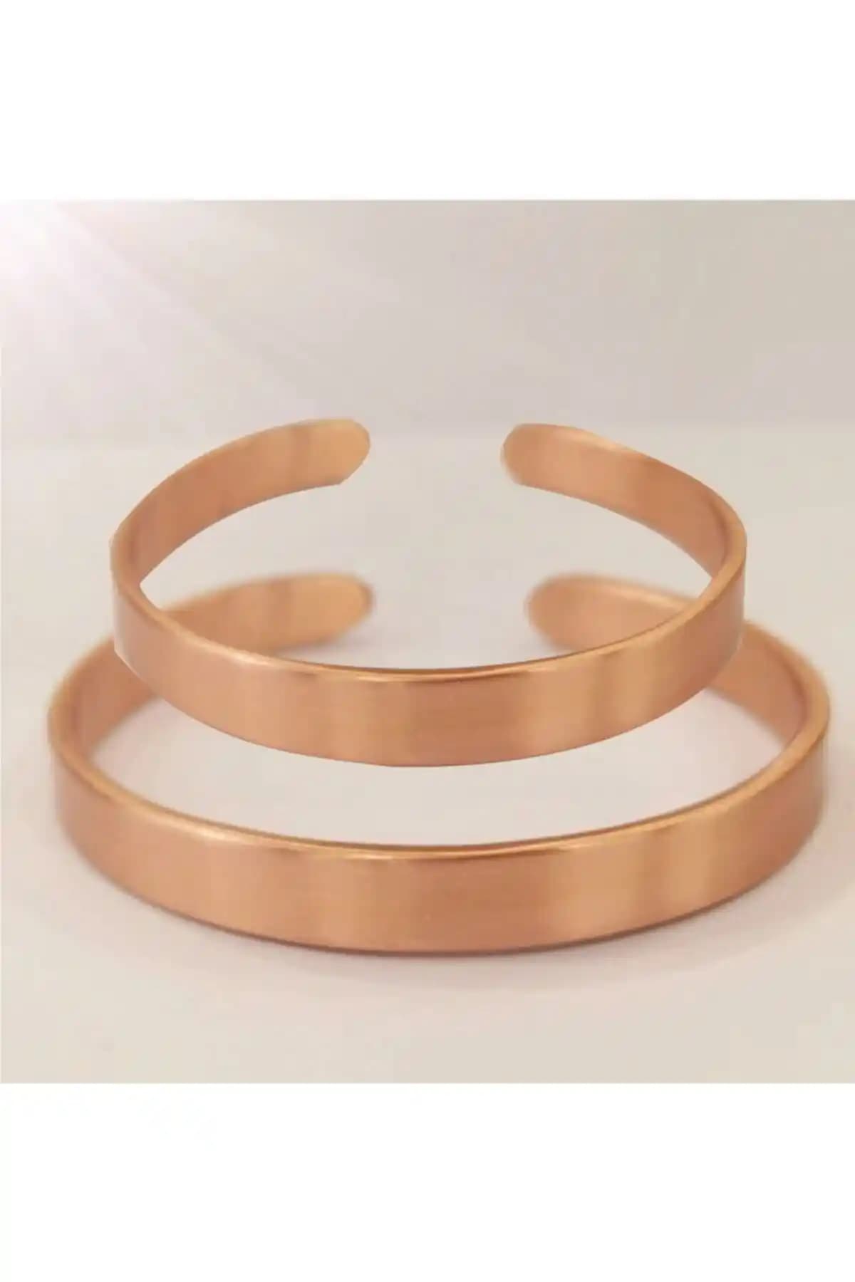 KAVELE El Yapımı Saf Bakır Bileklikler Unisex Şık ve Sağlıklı Takı Seçenekleri