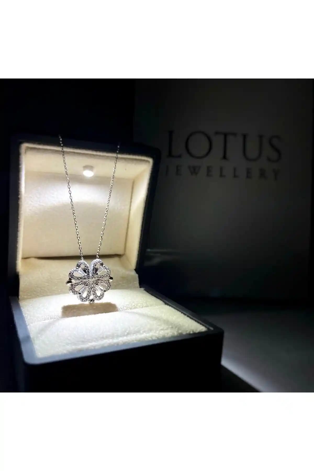 LOTUS JW Işıklı Gümsüş Aşk Kolyesi Zarif ve Dayanıklı Tasarım