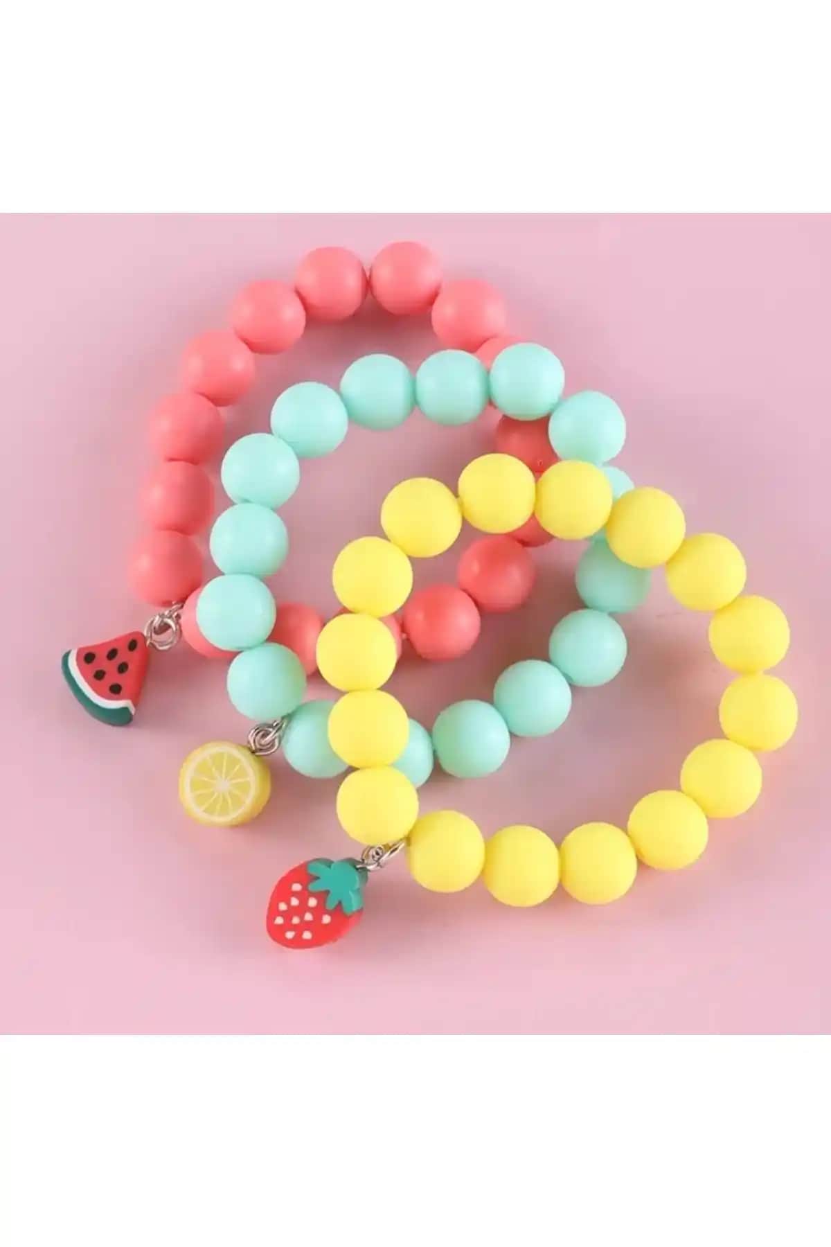 Monalisatoka Çocuk 3'lü Bileklik Seti: Renkli ve Pratik Çocuk Takıları