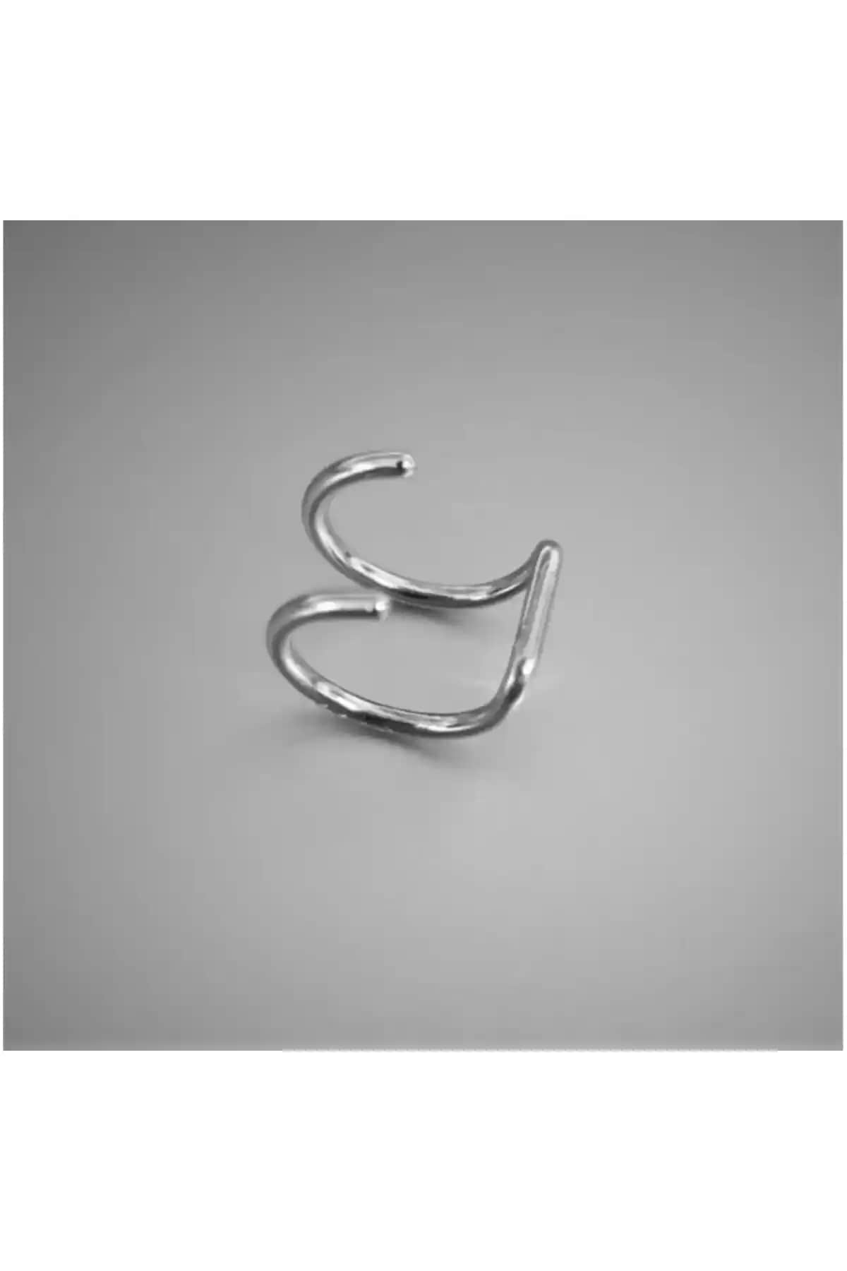 Monalisatoka Deliksiz Paslanmaz Çelik Unisex Kıkırdak Küpe Modern ve Şık Tasarım