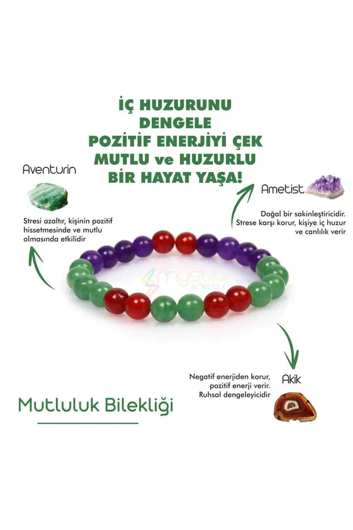 Mystic Energy Doğal Taş Bileklikleri Karşılaştırması: Mutluluk ve Karar Tılsımı Özellikleri