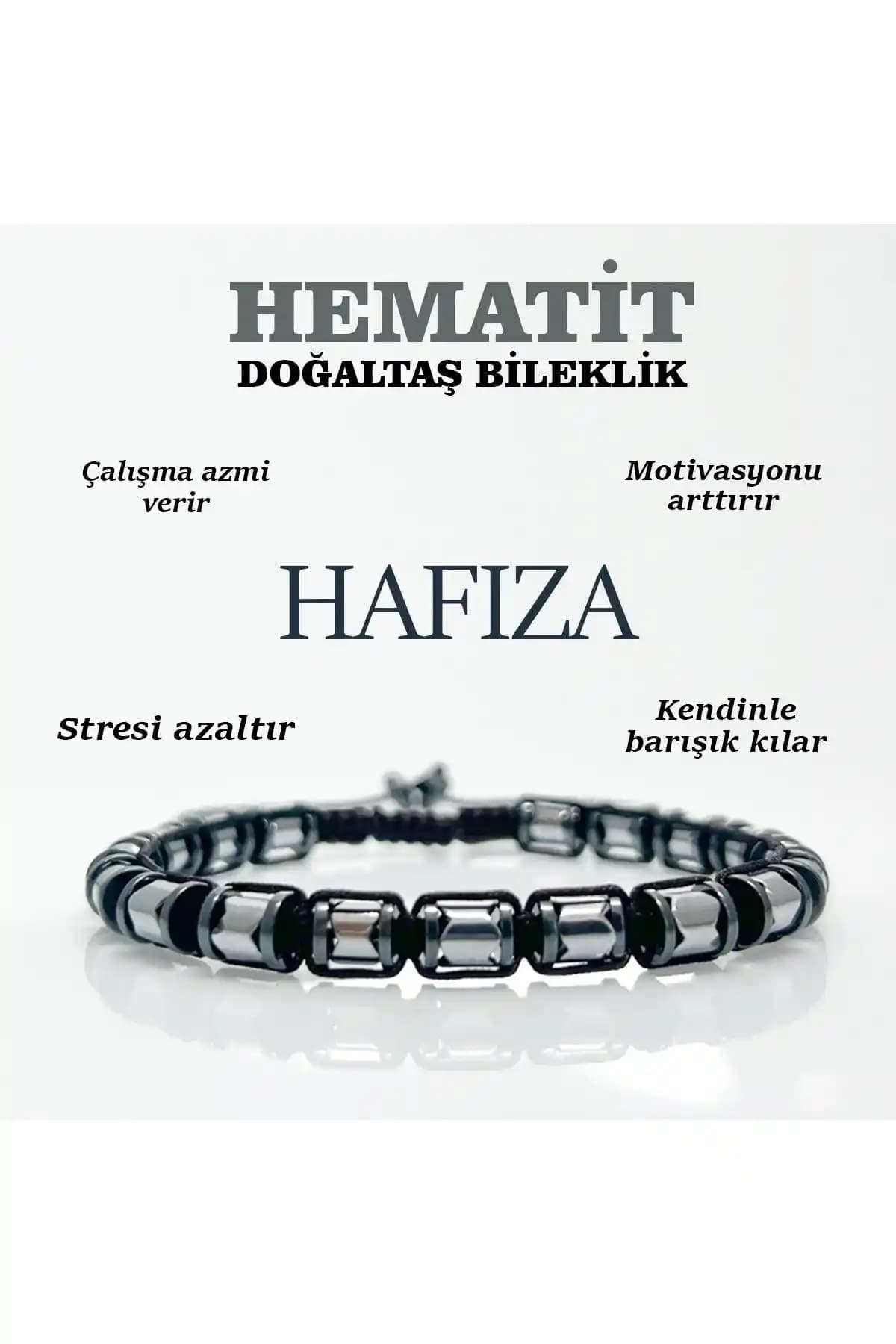 Osmanlı Değerli Taş Sertifikalı Hematit Doğaltaş Bileklik: Şıklık ve Doğallığın Modern Buluşması