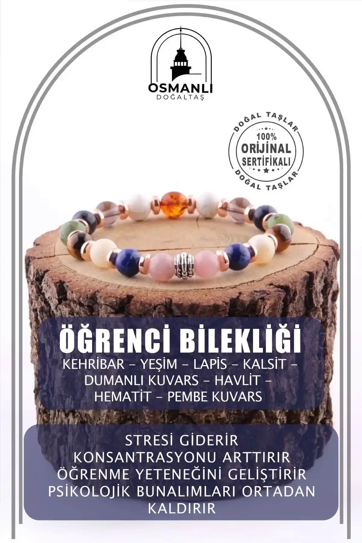 Osmanlı Doğal Taş Öğrenci Bilekliği: Estetik ve Faydalarıyla Günlük Kullanım İçin