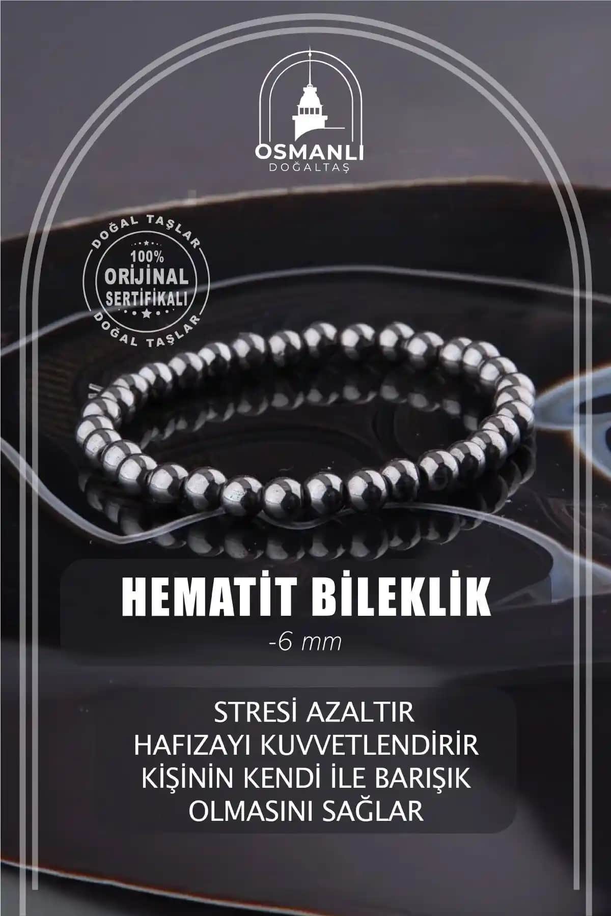 Osmanlı Sertifikalı Hematit Bileklik: Doğallık ve Şıklığın Modern Buluşması
