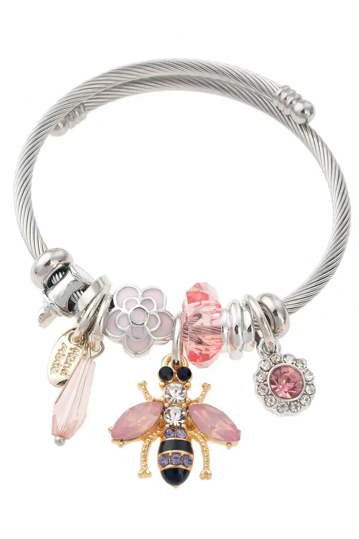 Pelin Aksesuar Arı Figürlü Gümüş Bileklik: Şık ve Dayanıklı Minimalist Takı Tasarımı