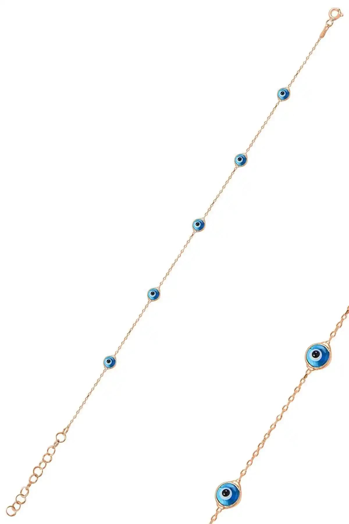 Söğütlü Silver Gümüş Rose Nazar Bileklik: Zarafet ve Güvenin Simgesi