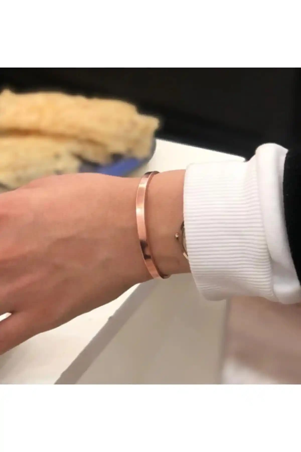 Tagu Gümiş %100 Bakır Bileklik Unisex Şıklık ve Sağlık İçin Tasarlanmış Modern Takı