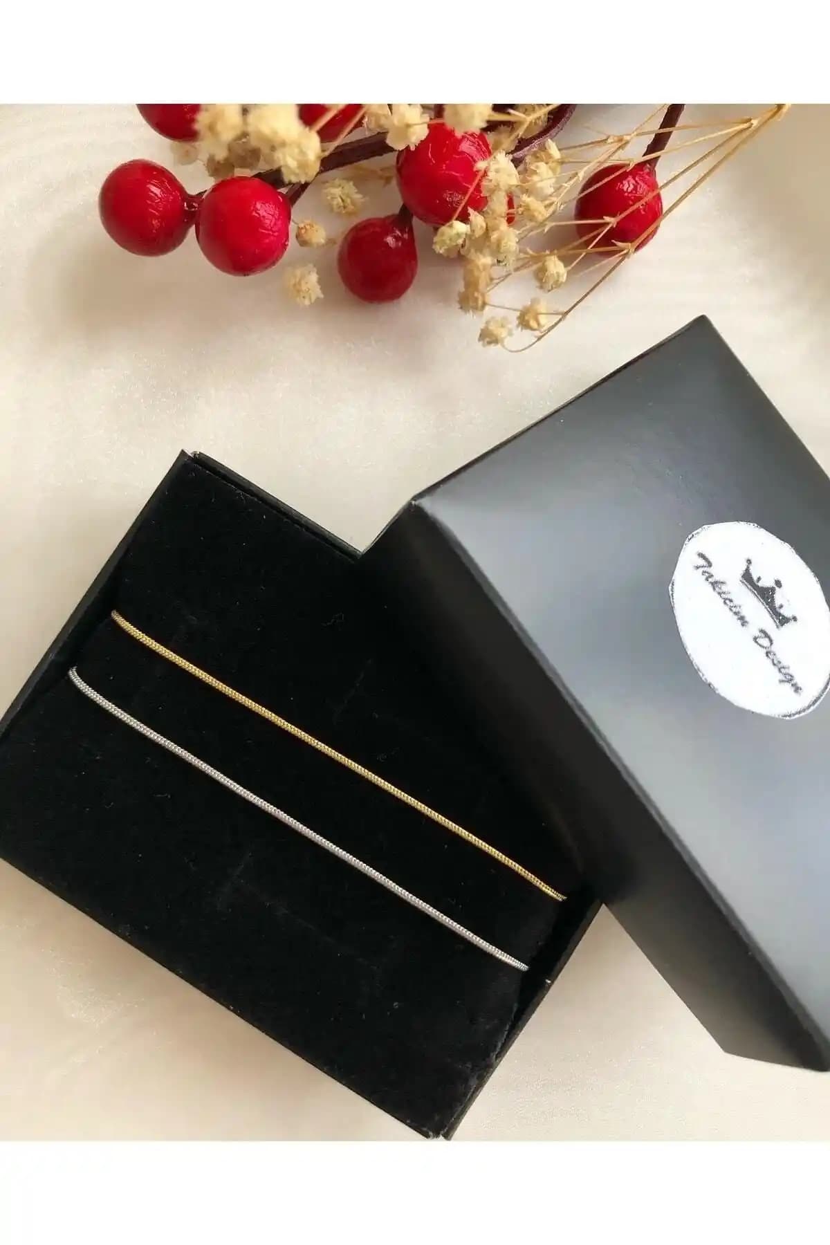 Takıcım Unisex İnce Slim Zincir Çift Bileklik Modern ve Şık Aksesuar Tasarımı