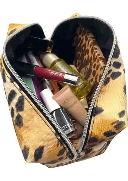 Differ Studio Leopar Desen Geniş Kozmetik ve Seyahat Organizer Çantası Karşılaştırması