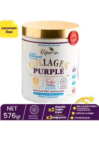 Doğal Mor Kolajen ile Cilt, Saç ve Tırnak Sağlığınızı Güvence Altına Alın