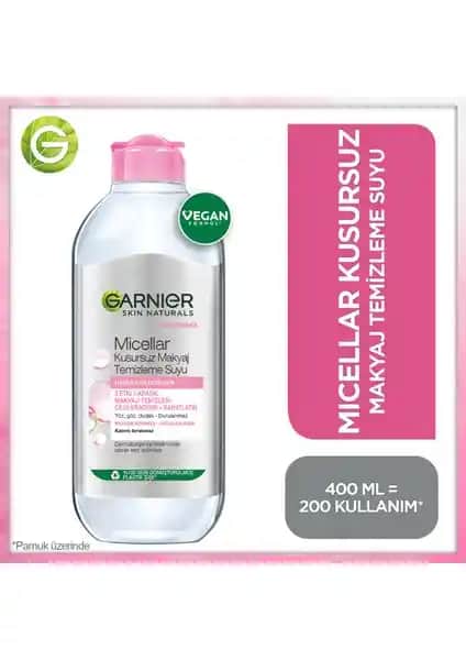 Garnier Micellar Temizleme Suyu: Hassas Ciltler İçin Etkili Seçim - 400 ml