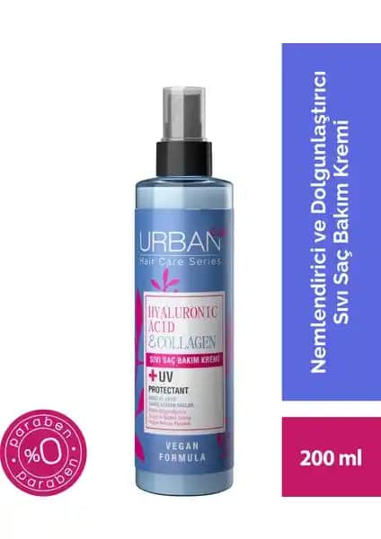 URBAN Care Hyaluronik Asit ile Kuru ve Cansız Saçlar için Sıvı Saç Bakım Kremi