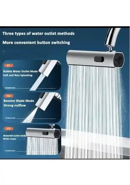 360 Derece Döner Musluk Başlığı: Fonksiyonellik ve Estetik Tasarımın Birleşimi