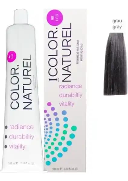 Color Naturel Gri Saç Boyası 100 ml Kalıcı ve Doğal İçeriklerle Güçlendirilmiş