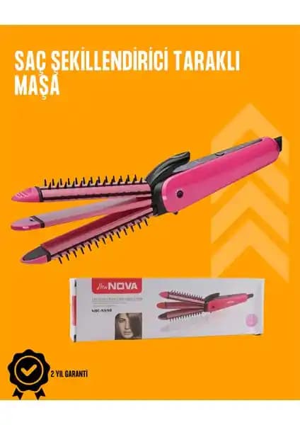 Fön İşlemine Uyumlu Sabitleyici Saç Tarağı ile Evde Profesyonel Saç Şekillendirme