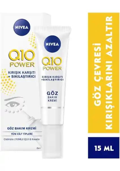 Nivea Göz Bakım Kremi Q10 Power 15 Ml - Kırışıklık ve Sıkılaştırıcı Etkili Göz Çevresi Bakımı