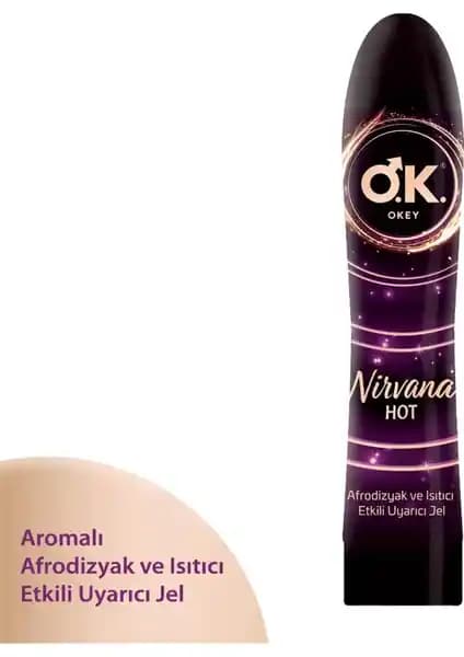 Okey Nirvana Hot Jel 100 Ml Konfor ve Keyfi Artıran Yenilikçi Aromalı Jel Ürünü