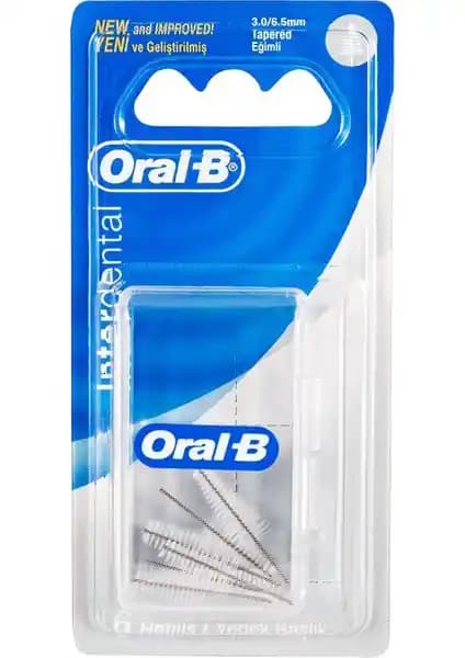 Oral-B Arayüz Diş Fırçası Yedek Başlık 6'lı Beyaz Hassas ve Etkili Temizlik İçin