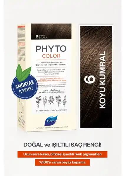 Phyto Color 6 Koyu Kumral Amonyaksız Kalıcı Bitkisel Saç Boyası Özellikleri ve Kullanım Avantajları