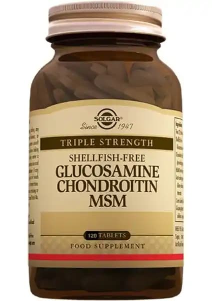 Solgar Glucosamine Chondroitin MSM 120 Tablet Eklem Sağlığını Güçlendiren Güvenilir Takviye