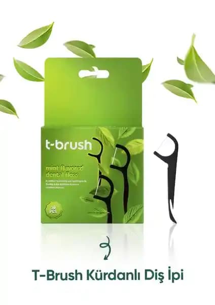 T-Brush Kürdanlı Diş İpi 30 Adet Günlük Ağız Bakımı İçin Yenilikçi Çözüm