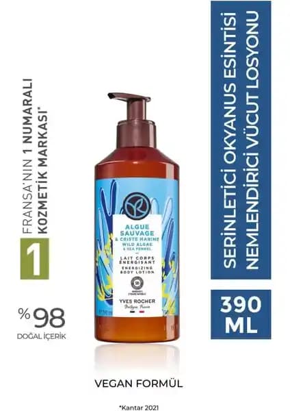 Yves Rocher Vücut Losyonu Doğal ve Vegan İçerikli Nemlendirici Serinletici Koku ile Günlük Bakım