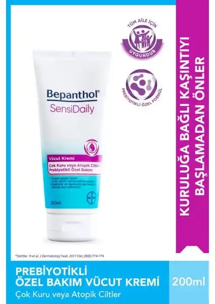 Bepanthol SensiDaily Vücut Kremi: Hassas ve Kuru Ciltler İçin Etkili Nemlendirici
