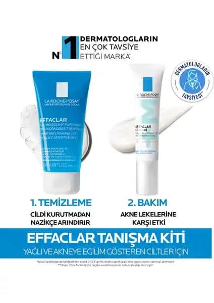 La Roche Posay Effaclar Tanışma Kiti: Yağlı ve Akneye Eğilimli Ciltler İçin Etkili Çözüm