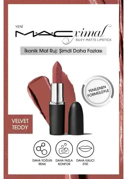 M·A·C Silky Matte Lipstick: Velvet Teddy Ruj İncelemesi ve Özellikleri