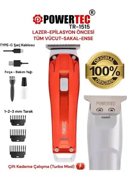 Powertec TR-1515 Tıraş Makinesi: Güçlü ve Ergonomik Kullanım Deneyimi