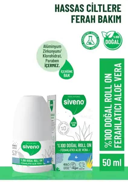Siveno %100 Doğal Roll-On Aloe Vera Deodorant: Özellikleri ve Kullanıcı Yorumları