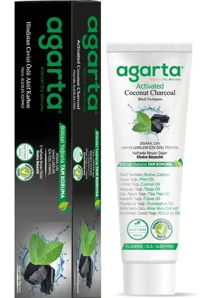 Agarta Doğal Hindistan Cevizi Özlü Aktif Karbon Diş Macunu ile Güvenilir Diş Bakımı
