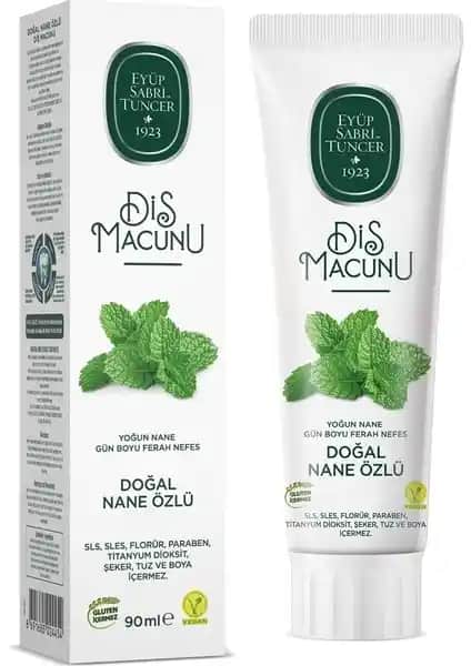 Eyüp Sabri Tuncer Doğal Nane Özlü Diş Macunu: Doğal İçeriklerle Güçlendirilmiş Diş Bakımı