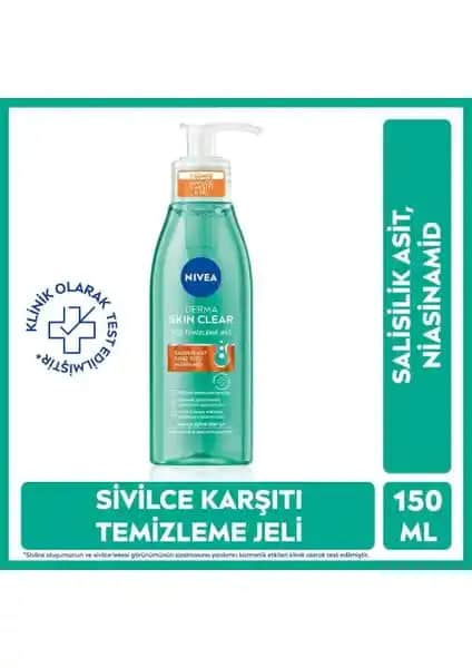 NIVEA Derma Skin Clear: Yağlı ve Karma Ciltler için Etkili Yüz Temizleme Jeli İncelemesi