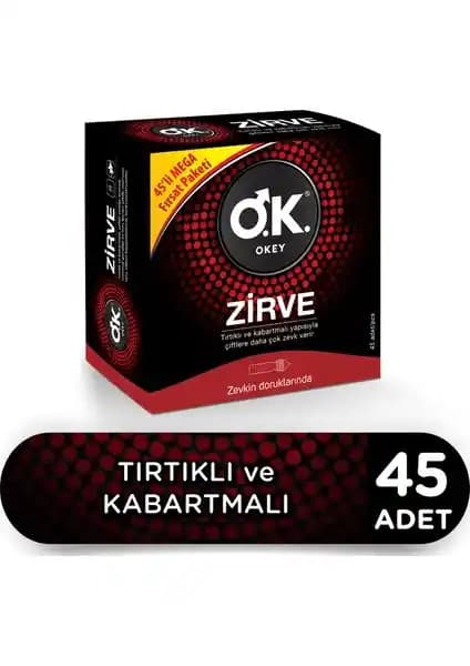 Okey Zirve 45'li Prezervatif Avantaj Paketinin Özellikleri ve Kullanıcı Yorumları