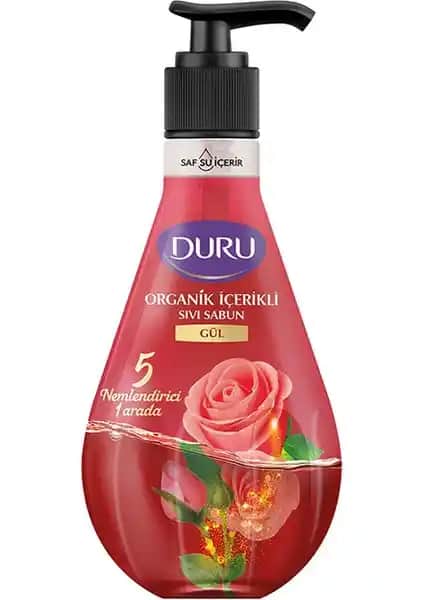 Duru Organik Gül Sıvı Sabun 500ml: Doğal İçeriklerle Cilt Dostu Temizlik