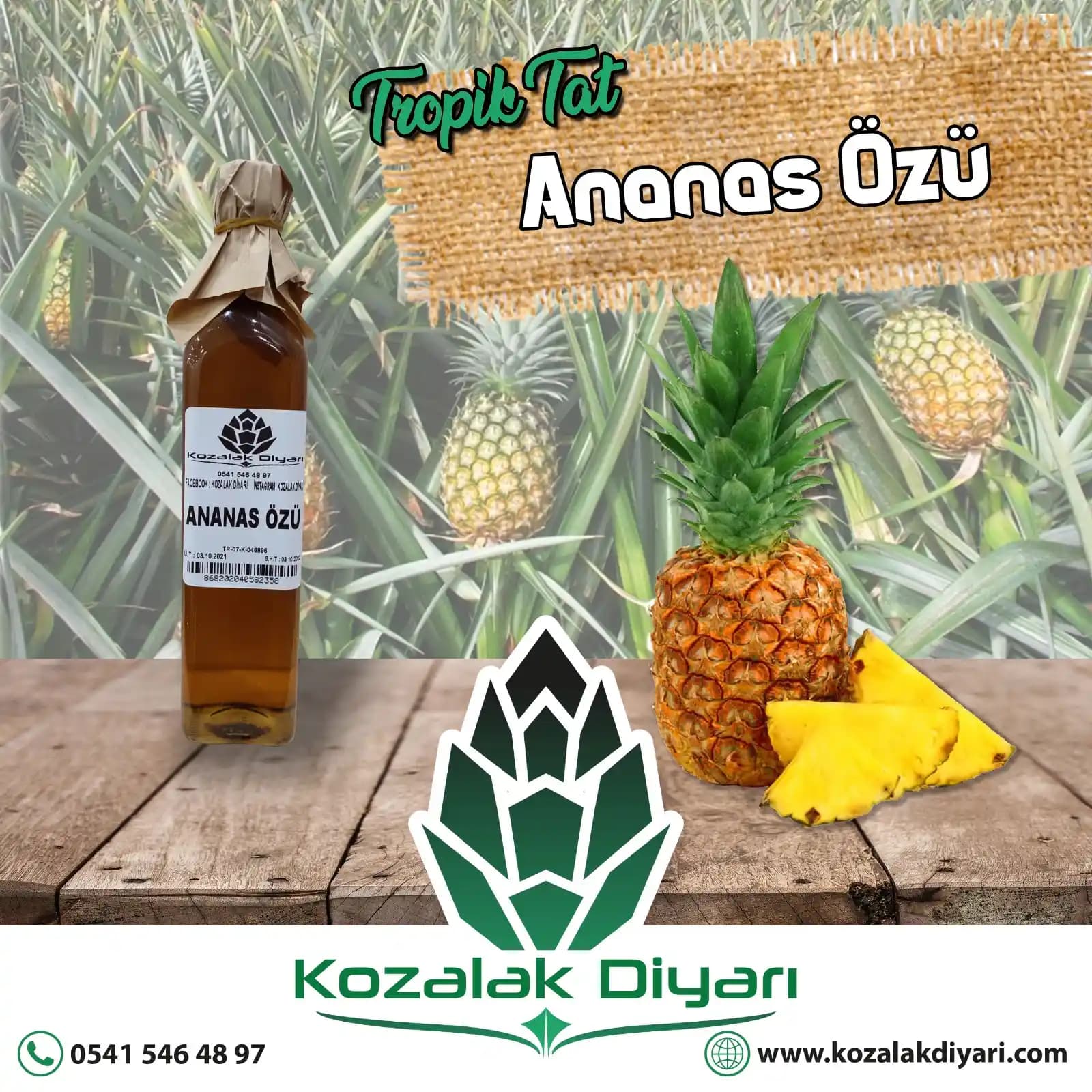 Ananas Özünün Kozmetik ve Kişisel Bakımda Cilt ve Saç Sağlığına Faydaları