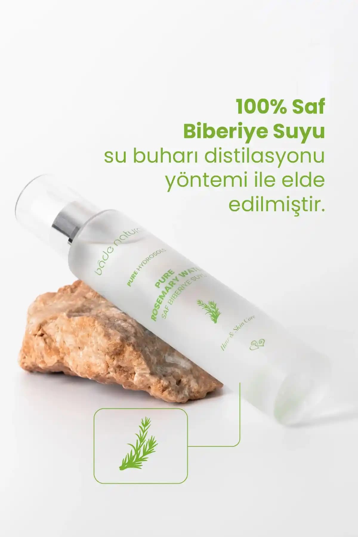 Bade Natural Saf Biberiye Suyu ile Doğal Cilt ve Saç Bakımının Faydaları