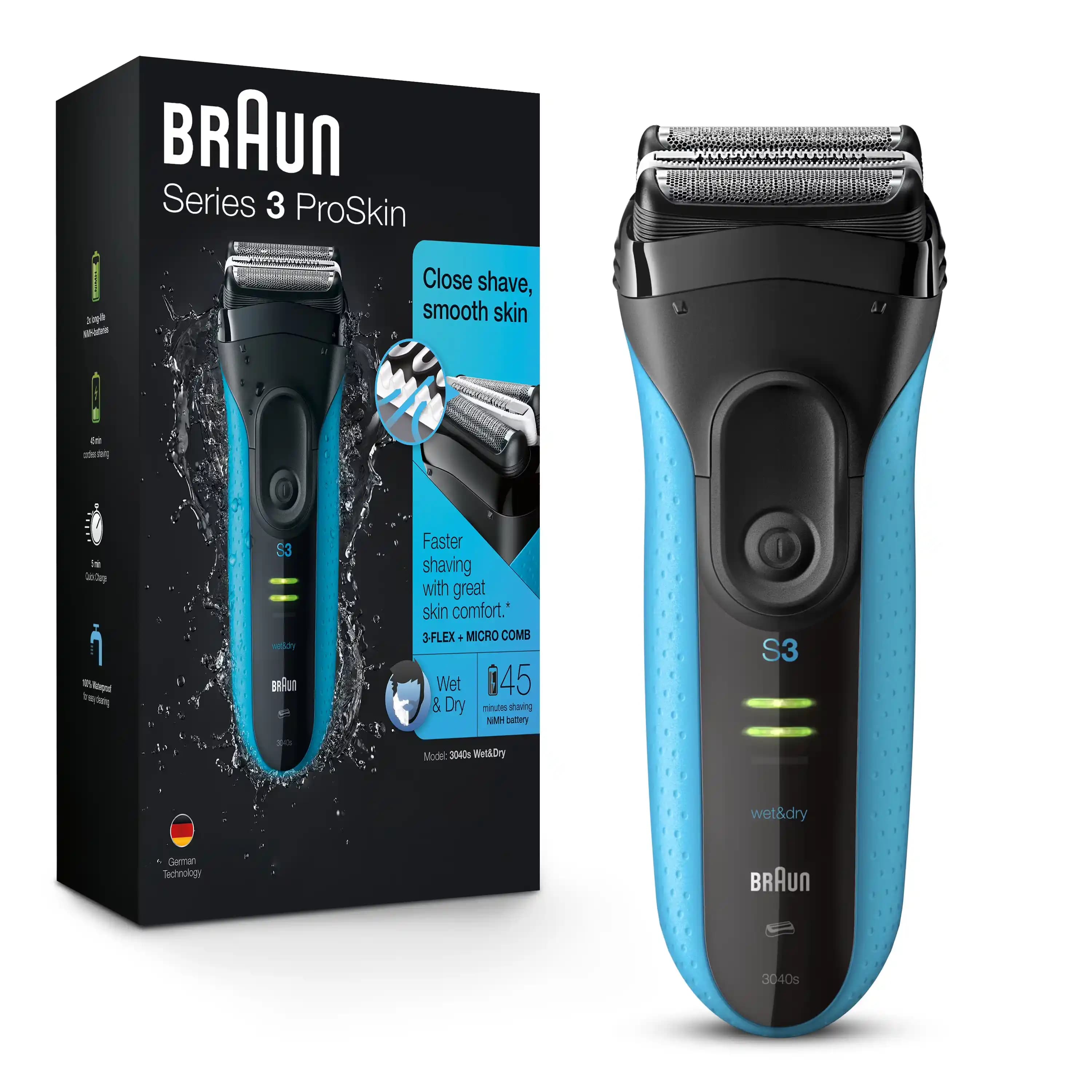 Braun Series 3 ProSkin 3040s: Hassas Ciltler İçin Etkili ve Konforlu Tıraş Makinesi