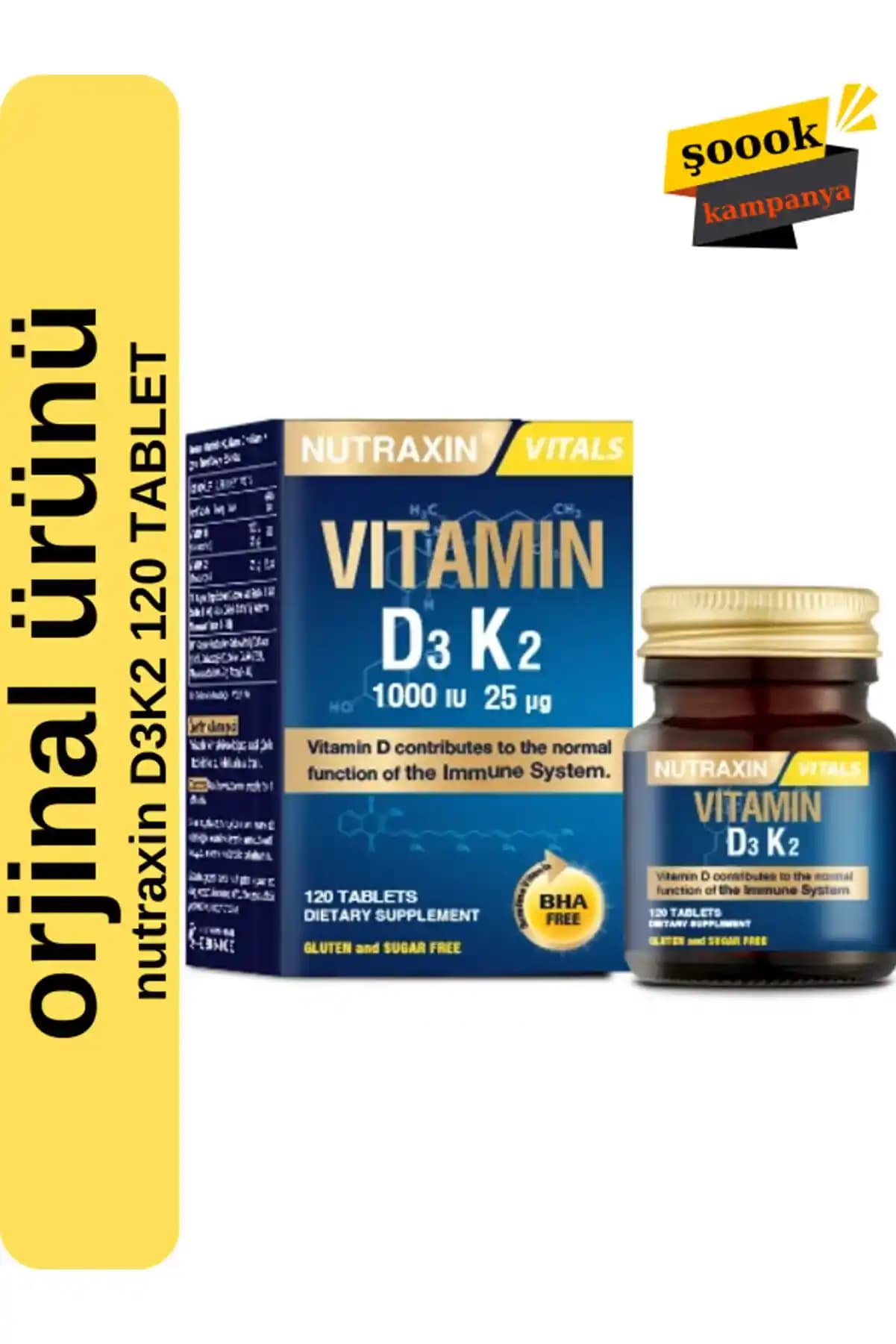 D3K2 Vitamini: Kemik, Damar ve Cilt Sağlığı İçin Önemli Vitamin Kombinasyonu