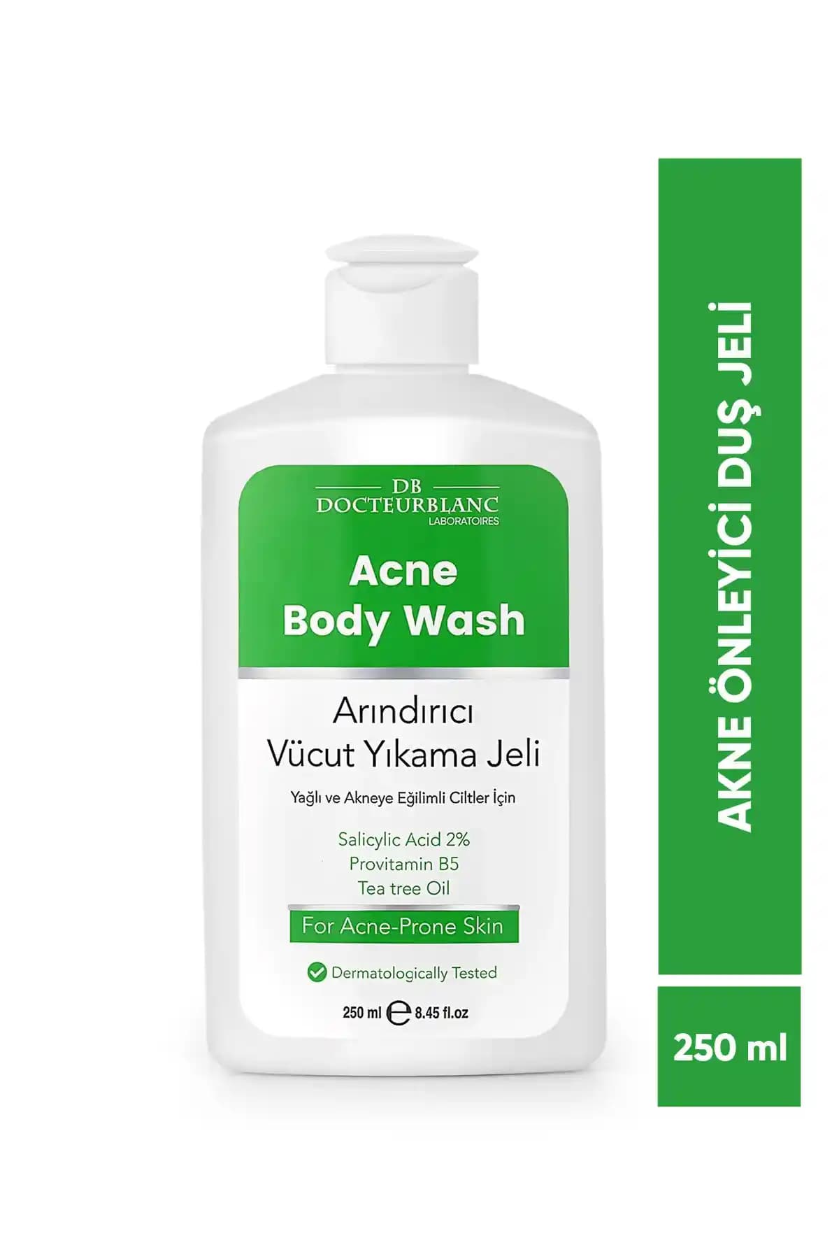 Docteur Blanc Akne Önleyici Duş Jeli 250 ml ile Etkili Cilt Temizliği ve Bakımı