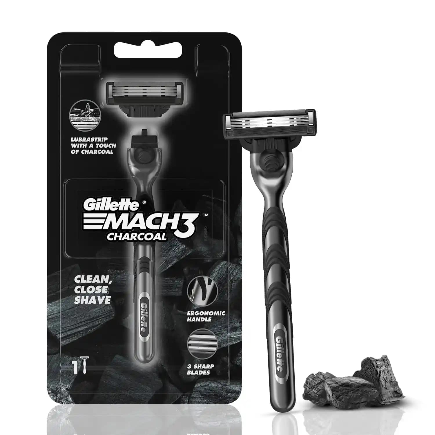 Gillette Mach3 Charcoal: Aktif Kömür Teknolojisiyle Hassas ve Uzun Ömürlü Tıraş